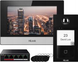 Hikvision Video kaputelefon, WiFi, PoE, HiLook by Hikvision, olvasó, alkalmazás (DS-KIS604-S(C) / IP-VIS-PRO)