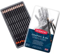 Derwent Set 12 creioane grafit Hard Graphic Derwent