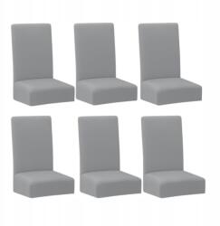 Ruhhy Rugalmas Székhuzat, 6 db, világos szürke, poliészter, spandex (00025991)