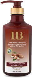 HB Dead Sea Minerals Sampon tratament cu argan pentru par lucios si puternic, Health and Beauty Marea Moarta, fara parabeni, 780 ml