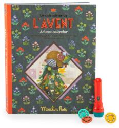 Moulin Roty Calendar de Advent Lanterna si 23 de discuri cu povesti Minouchkas Moulin Roty (MR_681322)