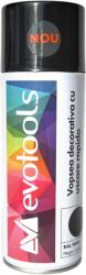 Evotools Vopsea spray decorativa, uscare rapida, negru lucios RAL 9005, 400 ml (683445)