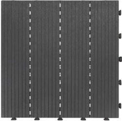 EasyTile Dale terasa din compozit, model Cosmo Extreme, 45cmx45cm, culoare antracit