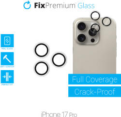 FixPremium Glass - Sticlă Călită Cameră Spate fără Ramă pentru iPhone 17 Pro