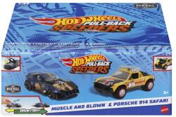 Mattel Set 2 Masinute Metalice Pull Back Muscle And Blown Si Porsche 914 Safari 1: 43 (mthpr91_hwh54)
