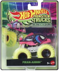 Mattel Glow In The Dark Masinuta Piran-ahhhh Cu Roti Verzi Scara 1 La 64 (mtjfx08_jfx13)