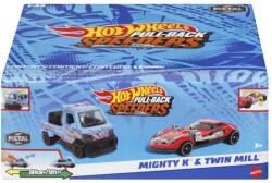 Mattel Set 2 Masinute Metalice Pull Back Mighty K Si Twin Mill 1: 43 (mthpr91_hwh58)