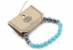 AWM Fazettás Drágakő Karkötő - Mágnes / Türkiz