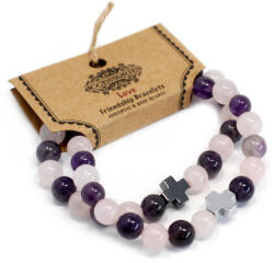 AWM Drágakő Barátság Karkötők, 2-es szett-Szeretet (Pároknak, Barátoknak)