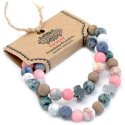 AWM Drágakő Barátság Karkötők, 2-es szett-Harmónia (Pároknak, Barátoknak)