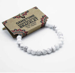 AWM Manifesztációs Drágakő Karkötő - Fehér Jáspis - Béke