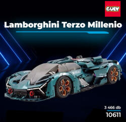 Guly 10611 Lamborghini Terzo Millennio technikai modell, 3466 db-os készlet, statikus kivitel