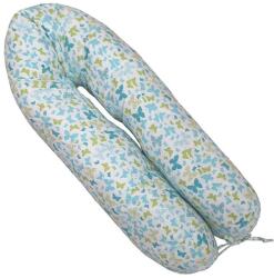 Wikids szoptatós párna HUZAT 180cm - Türkizkék lepkés