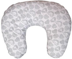 Wikids szoptatós párna HUZAT - Szürke pöttyös / Szíves