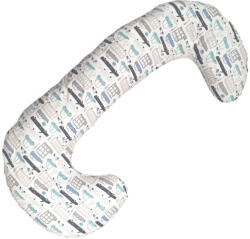 Wikids ölelő párna - Szürke / Menta autós