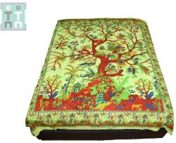  Cuvertura din bumbac Pomul Vietii 224x211 cm pentru decorul casei, 1 Buc