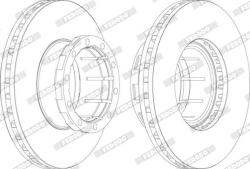 FERODO Disc frana FERODO PREMIER FCR114A (FCR114A)