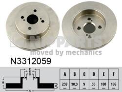 NIPPARTS Disc frana NIPPARTS N3312059 (N3312059)