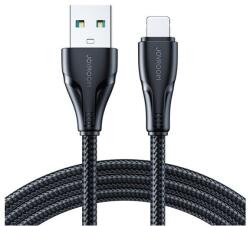 JOYROOM surpass adatkábel, usb - lightning, 2.4a, gyorstöltő, 300cm, törésgátló, fekete, kompatibilis: Apple IPAD 2 / iPhone 5 / iPhone 5C (S-UL012A11_300_B)