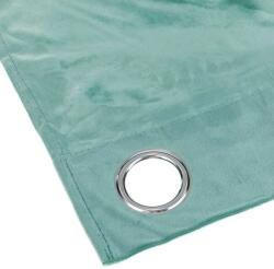 Welora Dekoratív sötétítő sötétítő függöny, velúr, gyűrűkkel, 140x260 cm, mentazöld, mentazöld (JM1213546)