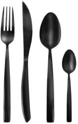 Orion Evőeszköz készlet, 24 db, rozsdamentes acél, fényes, 6 személyes, fekete (143689)