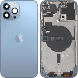 Apple Piese si componente Capac Baterie Apple iPhone 13 Pro Max, Cu Carcasa Mijloc, Albastru (Sierra Blue), Swap (cap/ai13max/al/swap) - vexio