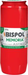 BISPOL Temetői gyertya Memoria, piros 84 h