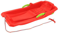 Baby Mix Műanyag lapos szánkó fékekkel Baby Mix KAROL piros (2-49329)