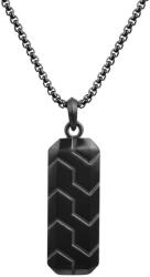 Troli Fekete nyaklánc hosszúkás medállal VNP0106B