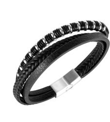 Troli Brățară modernă din piele pentru bărbați Leather