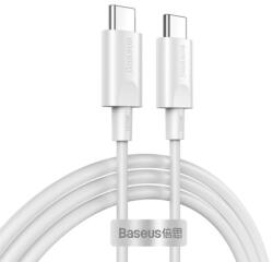 Baseus Кабел Baseus Xiaobai Series 100W USB-C Cable (CATSW-I02), от USB C(м) към USB C(м), 1.5m, 100W, бял (CATSW-I02 / 47247)