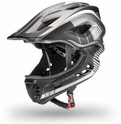  Rockbros TT-32SBTG-S gyermek kerékpáros sisak levehető állvédővel, S méret - szürke