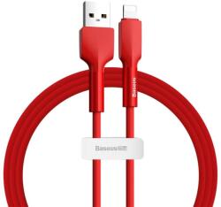 Baseus Кабел Baseus Silica Gel Lightning USB Cable (CALGJ-09), от USB A(м) към Lightning(м), 1m, 12W, червен (CALGJ-09 / 46947)