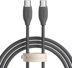 Baseus Кабел Baseus Jelly (CAGD030101), USB C(м) към USB C(м), 2m, 100W, черен (CAGD030101 / 56819)