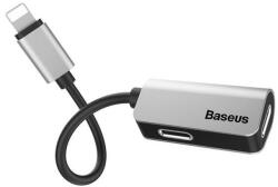 Baseus Адаптер Baseus Double Lightning Adapter (CALL37-S1), от Lightning(м) към 2x Lightning(ж), сребрист (CALL37-S1 / 35650)