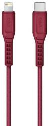 Uniq Кабел Uniq Flex UNIQ-FLEX(CTMFI)-RED, от USB C(м) към Lightning(м), 1.2m, 18W, червен (UNIQ-FLEX(CTMFI)-RED)