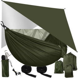  Tourist hammock with tarp and mosquito net 260x140 cm