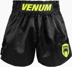 Venum Pantaloni scurți de antrenament pentru bărbați Venum Classic Evo Muay Thai black/neon yellow
