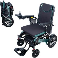  Elektromos kerekesszék inSPORTline Hawkie Basic II 500W, lábtartó, kartámasz, elektromágneses fék, 6 km/h zöld