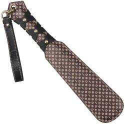 LoveToy Padela Rebellion Reign Love Paddle, Maro/Negru, 56 cm
