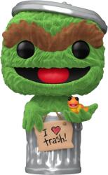 Funko Figurină Funko POP! Television: 123 Sesame Street - Oscar the Grouch (Flocked) (Special Edition) #1793 (107324) Figurina