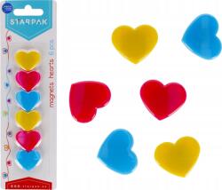 Starpak Szívecskés Hűtőmágnes - 6 db-os Szett 481540 (STK MAG13) (STK MAG13)