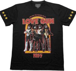 Kiss Love Gun Stars Тениска с къс ръкав Black L (KISSTS42MB03)