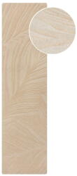 Flair Rugs Bézs gyapjú futószőnyeg 60x230 cm Lino Leaf - Flair Rugs