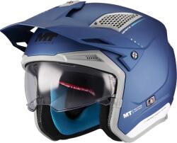 MT Helmets Cască de motocicletă trial deschisă MT District SV S Soul C7 albastru-gri mat (MT1345C96C72)