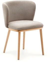 Kave Home Világosbarna kárpitozott étkezőfotel Ciselia - Kave Home