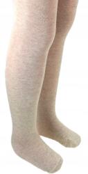 YOCLUB Gyerek Harisnyanadrág, melírozott bézs, Size 140/146, 80% pamut, 15% poliamid
