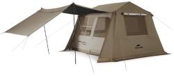 Naturehike Kempingsátor Village 6.0 2 Generation 3/4 személyes 4 személy barna|szürke|zöld