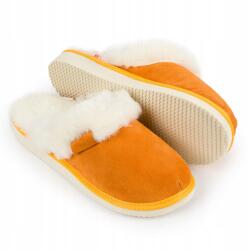 IRE SHOES Női papucs, gyapjú, Size 39, természetes velúrbőr (KDG23A-161-39)