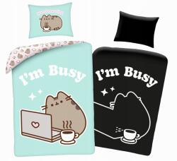 Halantex Sötétben Világító Ágyneműhuzat, 160×200cm, Pusheen, 100% pamut (PUS-2553GLBL 160)